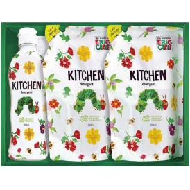 夏の贈り物お中元 キッチン洗剤セット はらぺこあおむし 食器洗剤詰替用（200ml）×2、食器洗剤（250ml）×1