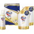 夏の贈り物お中元 アタックZEROギフト 花王 アタックZERO詰替用（770g）×2、アタックZERO（580g）×1