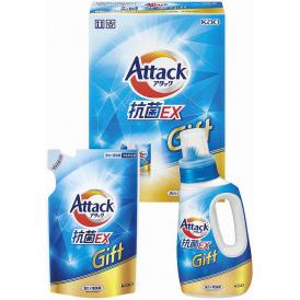 夏の贈り物お中元 アタック抗菌EXギフト 花王 アタック抗菌EX（750g）・アタック抗菌EX詰替用（590g）×各1