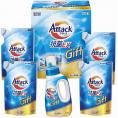 夏の贈り物お中元 アタック抗菌EXギフト 花王 アタック抗菌EX詰替用（590g）×4、アタック抗菌EX（750g）×1