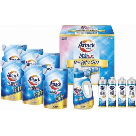 夏の贈り物お中元 アタック抗菌EXバラエティーギフト 花王 アタック抗菌EX詰替用（590g）×6、キュキュットクリア除菌（220ml）×4、アタック抗菌EX（750g）×1