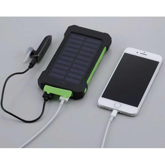 夏の贈り物お中元 ソーラー&USBパワーチャージャー セーブインダストリー 7.5×2.4×14cm ★電源：ソーラー充電・USB充電　★カラビナフック・方位磁石・マイクロUSBプラグケーブル付　★リ03