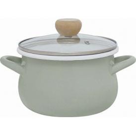 夏の贈り物お中元 IH対応ホーロークッキングポット18cm ストクック グリーン 2.2L 本体：ほうろう用鋼板（ほうろう加工）、蓋：強化ガラス、アミ：鉄（クロムメッキ）、シール蓋：ポリエチレン ★ア