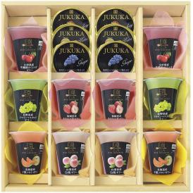 夏の贈り物お中元 こだわりフルーツの果汁ゼリーセット 美食ファクトリー ゼリー（山形県産佐藤錦さくらんぼ・長野県産シャインマスカット・北海道産夕張メロン・山梨県産白桃・福岡県産あまおう苺）（各125g
