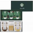 夏の贈り物お中元 スターバックスコーヒー＆スイーツギフト スターバックスオリガミドリップコーヒー（ハウスブレンド）（9g）・バウムクーヘン（ココア・バニラ）・スティックパイ（プレーン）×各3、スターバ