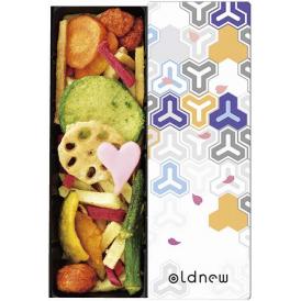 夏の贈り物お中元 彩 野菜 Oldnew 芋かりんとう（45g）・おさつチップ（42g）・フライドポテト塩味（30g）・ミニトマトチップ（7g）・青大根チップ・レンコンチップ・パンプキンチップ・キャロ