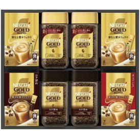 夏の贈り物お中元 ゴールドブレンド プレミアム ギフトセット ネスカフェ ネスカフェゴールドブレンド・ネスカフェゴールドブレンドコク深め（各80g）・ネスカフェゴールドブレンドスティックコーヒー（7g