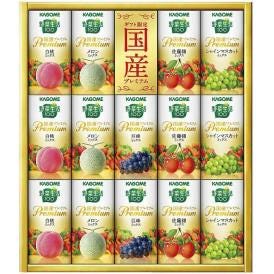 春の贈り物 野菜生活100国産プレミアムギフト(紙容器) カゴメ 野菜生活100国産プレミアム（白桃ミックス・メロンミックス・佐藤錦ミックス・シャインマスカットミックス）（各125ml）×各3、
