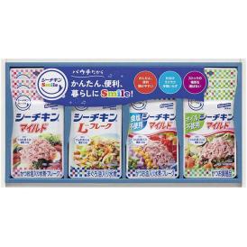 夏の贈り物お中元 シーチキンSmileギフト はごろもフーズ シーチキンSmile（マイルド・オイル不使用マイルド）（各50g）×各3、シーチキンSmile（Lフレーク・食塩不使用マイルド）（各50g
