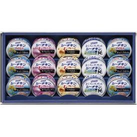 夏の贈り物お中元 シーチキンギフト はごろもフーズ シーチキンマイルドキャノーラオイル（70g）×6、シーチキンLフレーク（コラーゲン入り・GABA入り）・まぐろと天然水で作ったシーチキン純（各70g