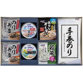 夏の贈り物お中元 和風バラエティギフト はごろもフーズ のり弁慶ふりかけ（3g×3個）×2、シーチキンフレーク一本釣・シーチキンマイルドキャノーラオイル（各70g）・減塩おだしぞうすいかに（6.5g×