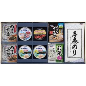 夏の贈り物お中元 和風バラエティギフト はごろもフーズ シーチキンマイルドキャノーラオイル（70g）・のり弁慶ふりかけ（3g×3個）×各2、シーチキンフレーク一本釣（70g）・紅ずわいがにブレンドほぐ