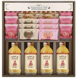 春の贈り物 ジュース＆クッキーセット ロディ チョコクランチ（ストロベリー）×6、アップルジュース（180ml）・ナッツとチョコのざっくりクッキー×各4、焼きほろろクッキー（ココア・ストロベリー