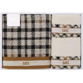 夏の贈り物お中元 タオルセット DAKS バスタオル(60×110cm)・フェイスタオル(34×75cm)・タオルハンカチ(25×25cm)×各1