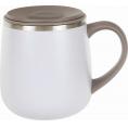 夏の贈り物お中元 オフィスマグ フォルテック アイボリー 13×9.5×10.5cm