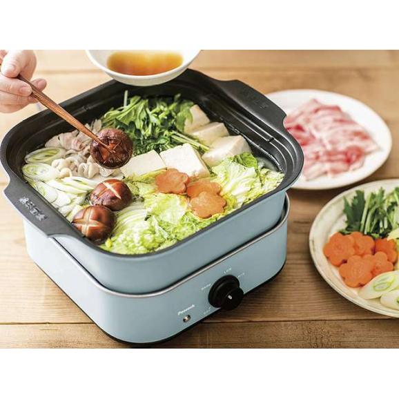 夏の贈り物お中元 コンパクトグリル鍋 ピーコック 鍋使用時：30.4×26.4×20.7cm、焼肉プレート使用時：24×25.7×10.9cm ★レシピ付　★コードの長さ：1.4m　★消費電力：60003