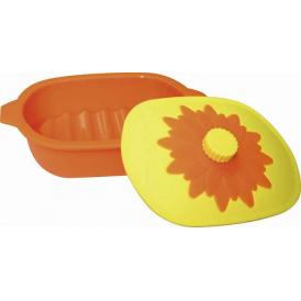 夏の贈り物お中元 シリコンスチーマー Mum's オレンジ 22×15×8.5cm ★食器洗い乾燥機可