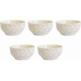 夏の贈り物お中元 レンジ小鉢 5個セット フラワー 10×5cm