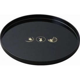 夏の贈り物お中元 10.0丸盆 月うさぎ 直径30×2.2cm