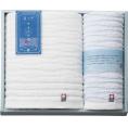 夏の贈り物お中元 バスタオル＆ウォッシュタオル 伊予の白波 バスタオル：60×110cm、ウォッシュタオル：33×35cm
