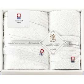 夏の贈り物お中元 フェイスタオル＆ハンドタオル 今治 フェイスタオル：34×75cm、ハンドタオル：34×35cm