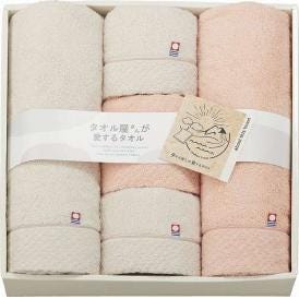 夏の贈り物お中元 今治産バスタオル2P＆フェイスタオル3P タオル屋さんが愛するタオル バスタオル：60×120cm、フェイスタオル：34×80cm