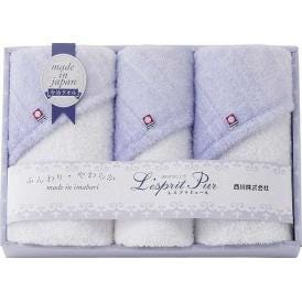 夏の贈り物お中元 今治製フェイスタオル2P＆ウォッシュタオル nishikawa フェイスタオル：34×75cm、ウォッシュタオル：34×35cm
