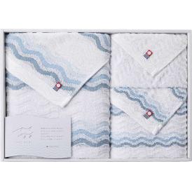 夏の贈り物お中元 タオルセット 今治タオル バスタオル（60×110cm）・フェイスタオル（34×75cm）・ウォッシュタオル（34×30cm）×各1
