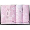 夏の贈り物お中元 タオルセット 今治製タオル フェイスタオル（33×75cm）×2、バスタオル（60×110cm）・ウォッシュタオル（33×34cm）×各1