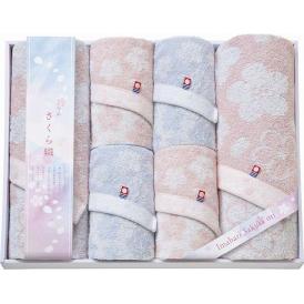 夏の贈り物お中元 バスタオル2P＆フェイスタオル4P 今治さくら織 バスタオル：40×110cm、フェイスタオル：28×75cm