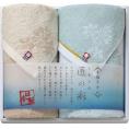 夏の贈り物お中元 フェイスタオル＆ウォッシュタオル 今治製タオル フェイスタオル：34×75cm、ウォッシュタオル：34×35cm