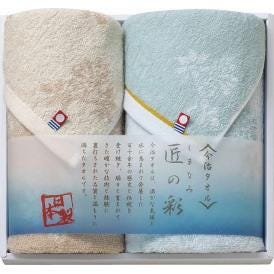 夏の贈り物お中元 フェイスタオル＆ウォッシュタオル 今治製タオル フェイスタオル：34×75cm、ウォッシュタオル：34×35cm