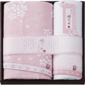 夏の贈り物お中元 バスタオル＆フェイスタオル 今治製タオル ピンク バスタオル：60×120cm、フェイスタオル：33×80cm
