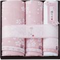 夏の贈り物お中元 バスタオル＆フェイスタオル2P 今治製タオル ピンク バスタオル：60×120cm、フェイスタオル：33×80cm