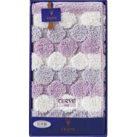 夏の贈り物お中元 バスマット チェルベ パープル 45×60cm