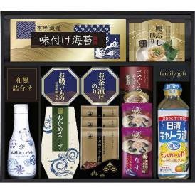 夏の贈り物お中元 ヤマサ鮮度卓上しょうゆ＆和風詰合せ こだわりふりかけ（6g）×3、マルトモ即席みそ汁なす（7.4g）×2、日清キャノーラ油（400g）・ヤマサ鮮度卓上しょうゆ（200ml）・まぐろそ