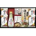 夏の贈り物お中元 キッコーマン塩分ひかえめ生しょうゆ詰合せギフト 白子のり味のり（8切5枚）×4、キッコーマン塩分ひかえめ丸大豆生しょうゆ（200ml）・海苔茶漬け（6g×5）・かね七かつおだし（4g