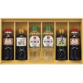 夏の贈り物お中元 食卓応援バラエティセット 日の出料理酒（400ml）・サンビシ特級本醸造しょうゆ（300ml）×各2、ワダカン（昆布つゆ・こんぶのおしょうゆ）（各300ml）×各1