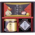 夏の贈り物お中元 海の恵詰合せ のり佃煮（80g）・鮭ほぐし（50g）・日本料理神谷監修かつおだし（4g×8袋）×各1