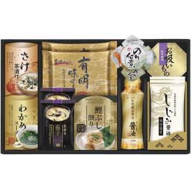 夏の贈り物お中元 白子のり＆マルコメ和風詰合せ 白子有明味のり・しじみ醤油味付海苔（各8切8枚）・マルコメ京懐石茄子のおみそ汁（11.5g）×各2、伊賀越天然醸造しょうゆ（200ml）・島の香のり佃煮
