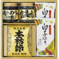 夏の贈り物お中元 和之彩膳 詰合せ 白子のり味のり（8切5枚入）×2、焼きのり入佃煮（85g）・塩昆布（18g）・枕崎産本枯節（2.5g×2袋）×各1
