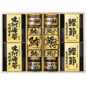 夏の贈り物お中元 美味之誉 詰合せ まぐろ油漬け・鱈之子味付け（固形量45g）（各70g）×各3、焼きのり入佃煮（85g）・北海道産鰊フレーク（50g）・有明海産味附海苔（8切10枚入）・鹿児島県産鰹