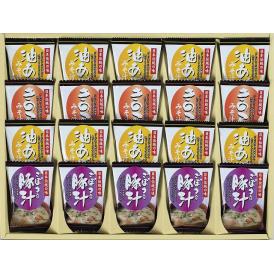 夏の贈り物お中元 フリーズドライ「お味噌汁三種の味詰合せ」 お味噌汁（油あげ）×10　、お味噌汁（きのこ・豚汁）×各5