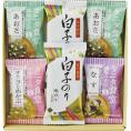 夏の贈り物お中元 タニタ食堂監修減塩みそ汁・白子のり詰合せ タニタ食堂監修減塩みそ汁（あおさ）・白子のり味のり（8切5枚）×各2、タニタ食堂監修減塩みそ汁（なす・オクラとめかぶ）×各1