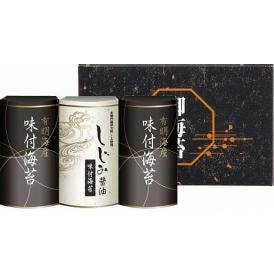 夏の贈り物お中元 有明海産＆しじみ醤油味付のり 有明海産味付海苔（8切8枚×3袋）×2、しじみ醤油味付海苔（8切8枚×3袋）×1