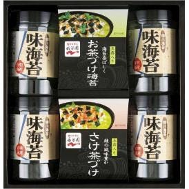 夏の贈り物お中元 永谷園お茶漬け・柳川海苔詰合せ 柳川海苔味付け海苔（8切32枚）×4、永谷園お茶づけ海苔（6.3g×3袋）・永谷園さけ茶づけ（5.6g×3袋）×各1