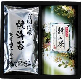 夏の贈り物お中元 静岡茶・焼海苔詰合せ 静岡茶（50g）・有明海産焼海苔（3切5枚×2袋）×各1