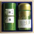 夏の贈り物お中元 茶師こだわりの銘茶詰合せ（木箱入） 静岡茶 静岡玉露（憩）・静岡煎茶（朝摘）（各110g）×各1