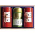 夏の贈り物お中元 茶師こだわりの銘茶詰合せ（木箱入） 静岡茶 静岡煎茶（緑宝）（110g）×2、静岡玉露（憩）（110g）×1