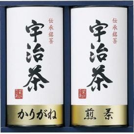 夏の贈り物お中元 宇治茶詰合せ（伝承銘茶） 煎茶・雁が音（くき茶）（各100g）×各1
